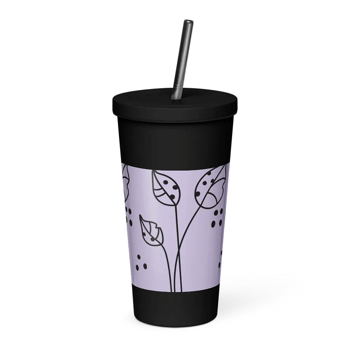 Insulated Tumbler with a Straw (PURP) product image (1)