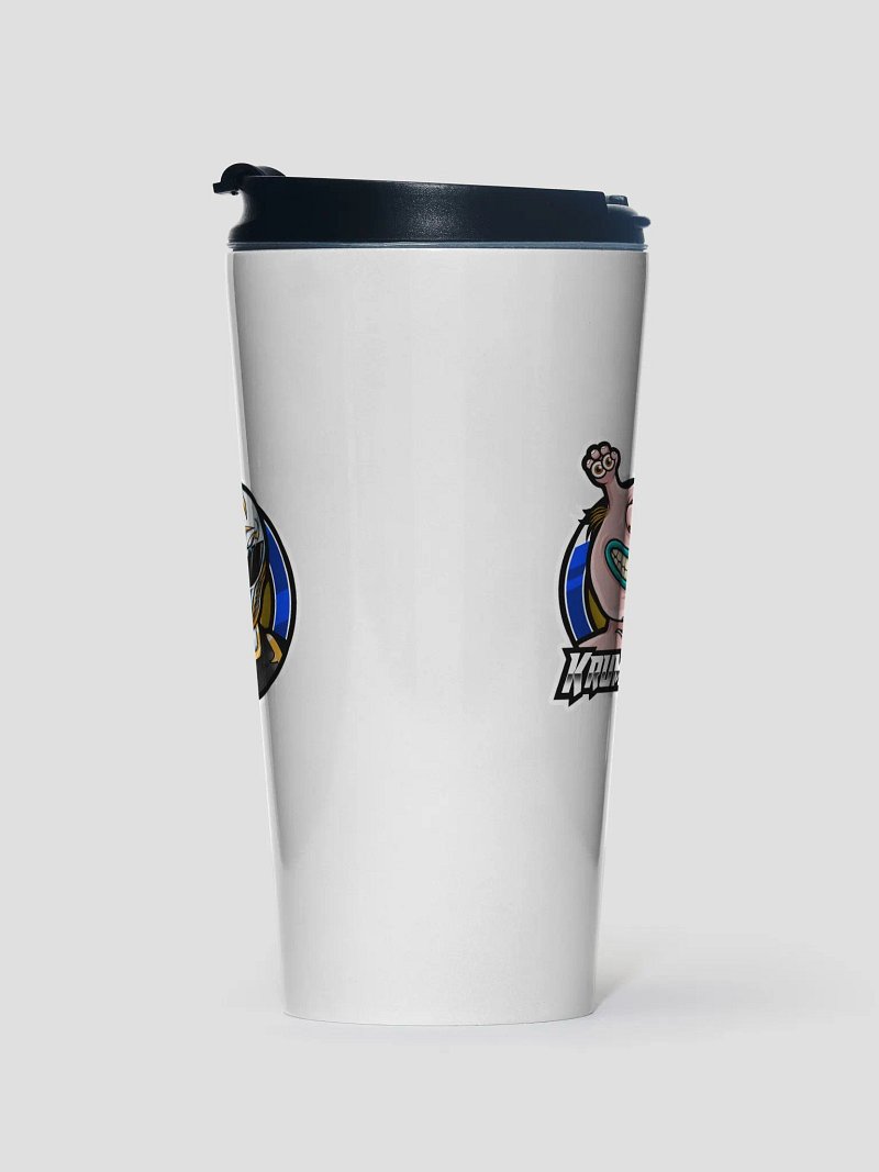 Coffee cup with logos