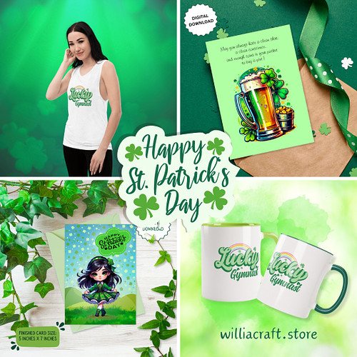 A very Happy St Patrick's Day to you. We have only a few items commemorating the day, but they range from last minute cards (...