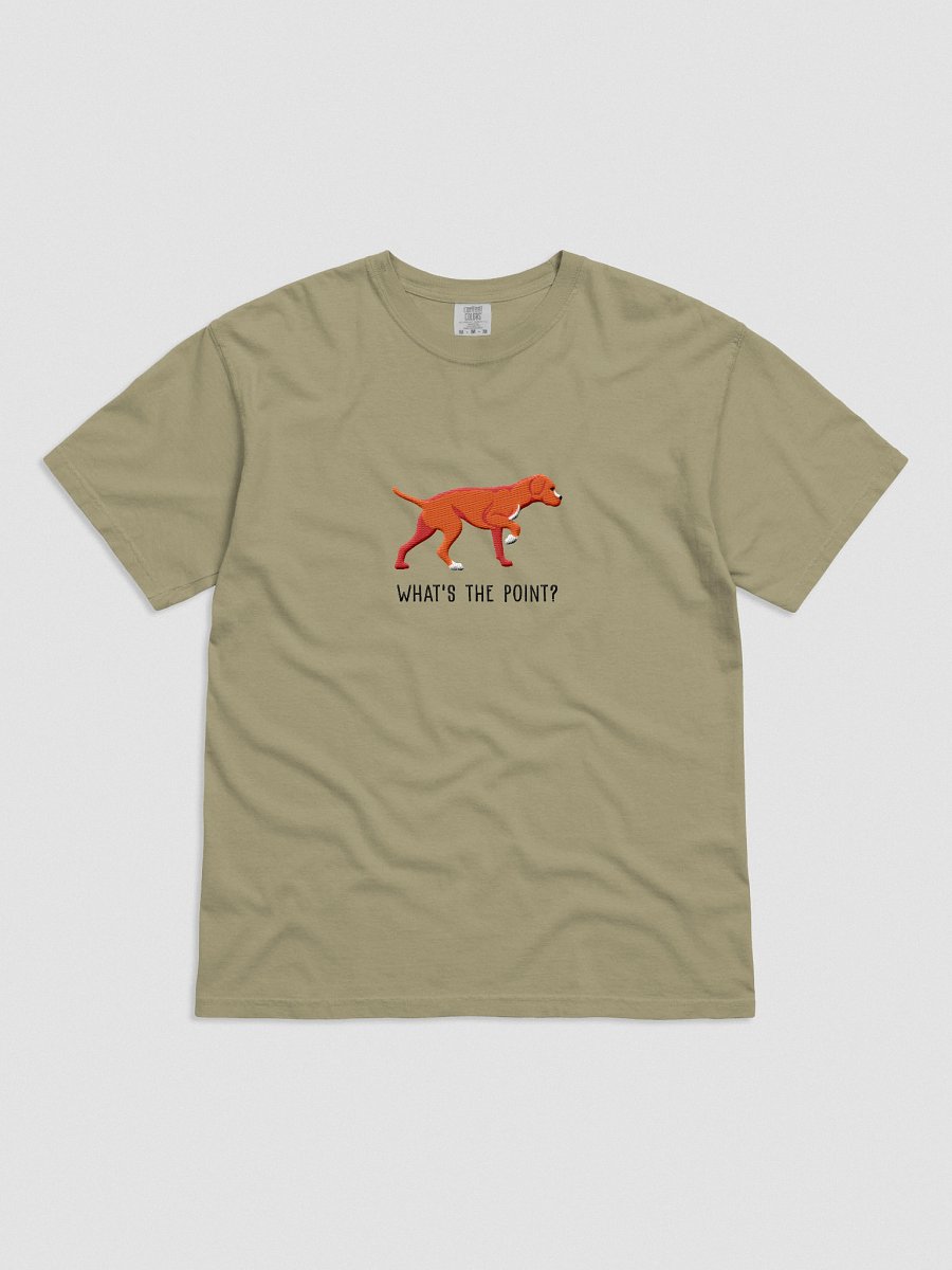 What's the Point? T-Shirt(Embroidered) of a Portuguese Pointer(Red) product image (11)