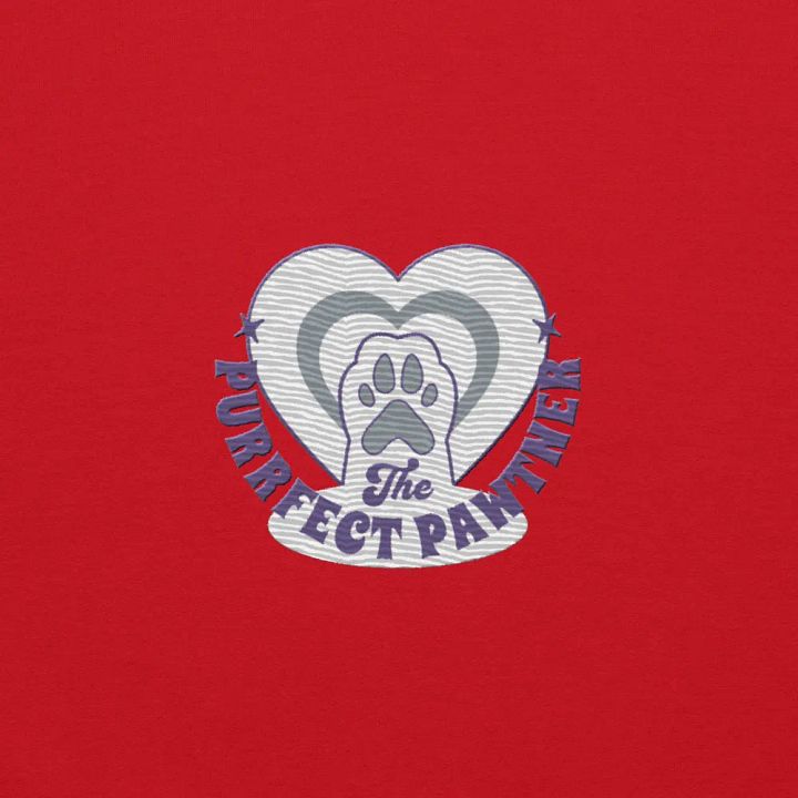 The Purrfect Pawtner!❤️ (Embroidered Hoodie) product image (2)