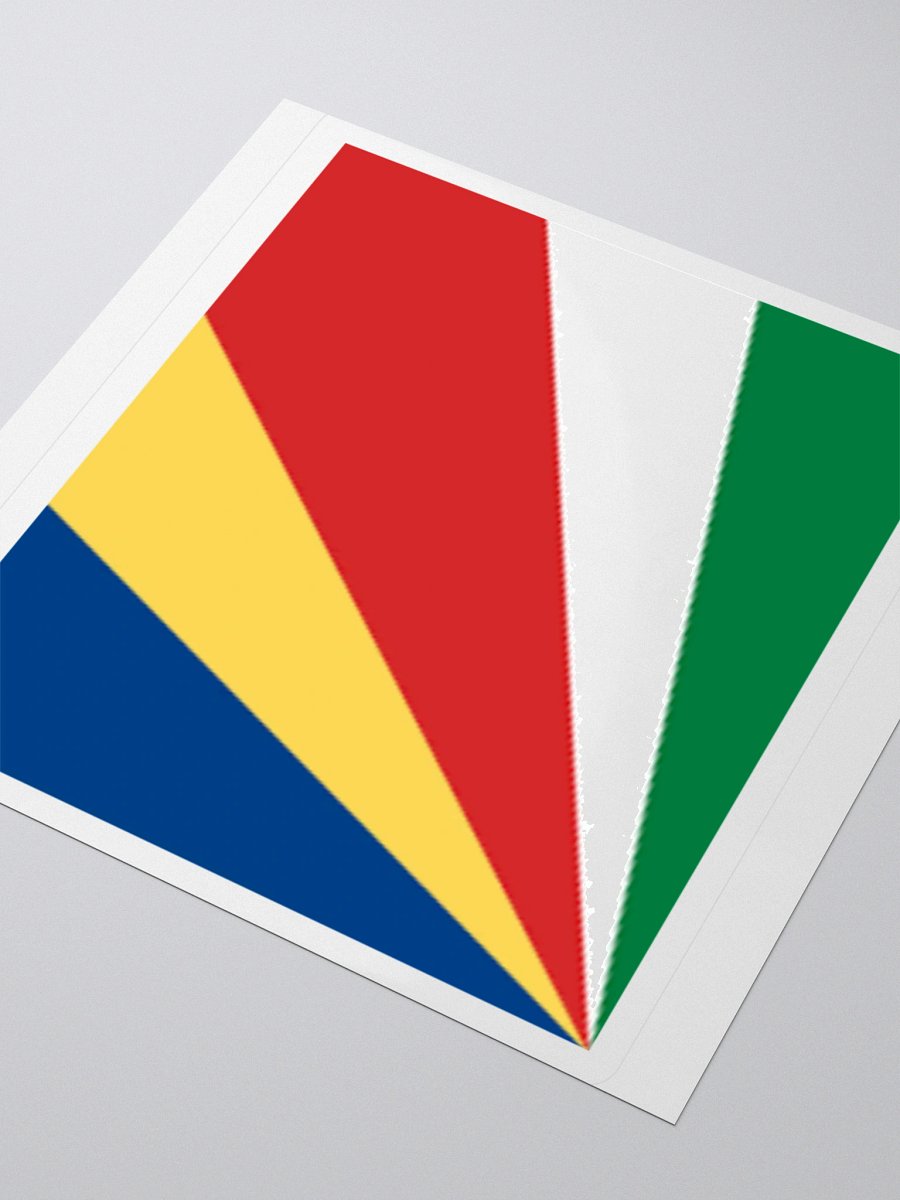 Seychelles Flag Sticker - Durable Vinyl for Indoor Use - Multiple Sizes Available product image (8)