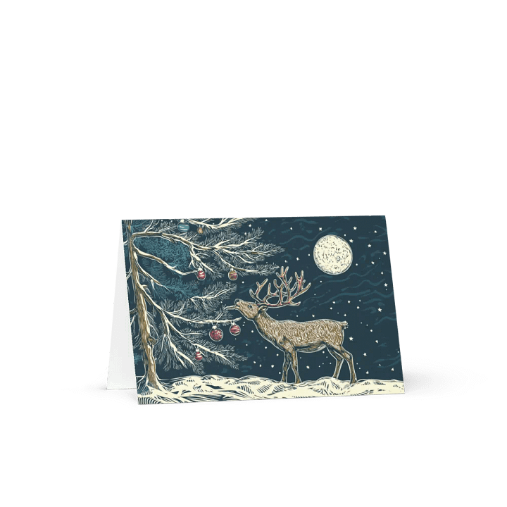 Starry Reindeer Greeting Card product image (2)