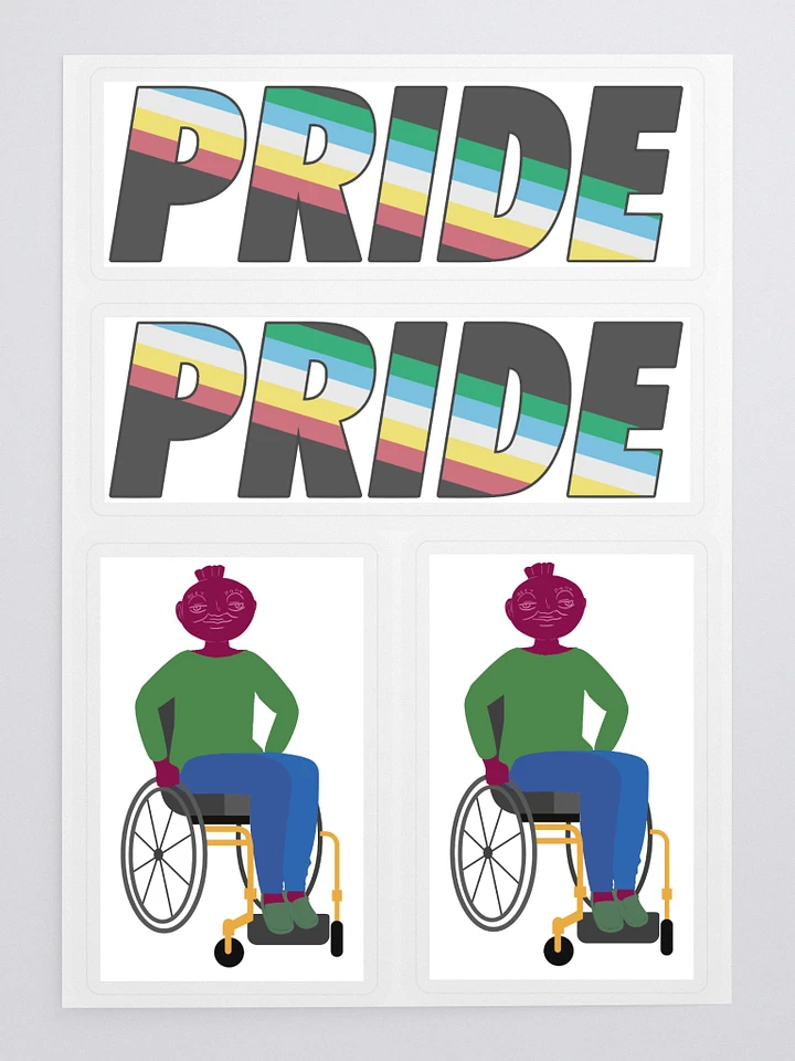 Disability Pride sticker sheet product image (1)