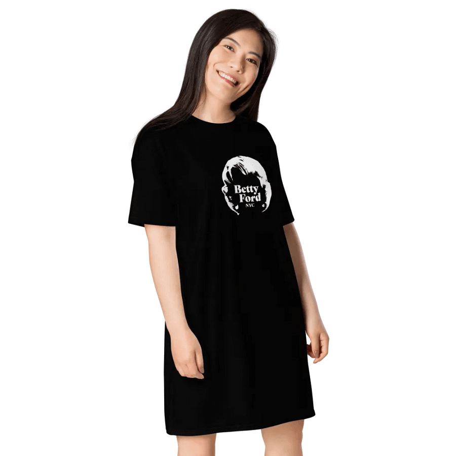 Betty Ford NYC logo T-Shirt Dress (Black) product image (7)