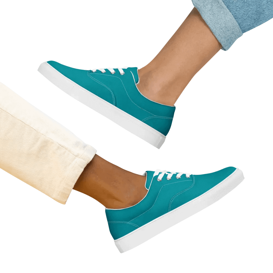 Muse Coquette Lace-Up Canvas Shoes (Sea stones candies) product image (12)