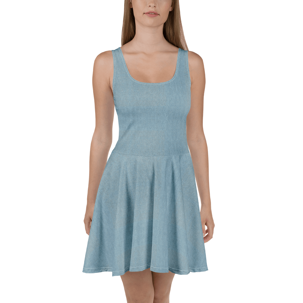 Denim Horizon Skater Dress product image (2)