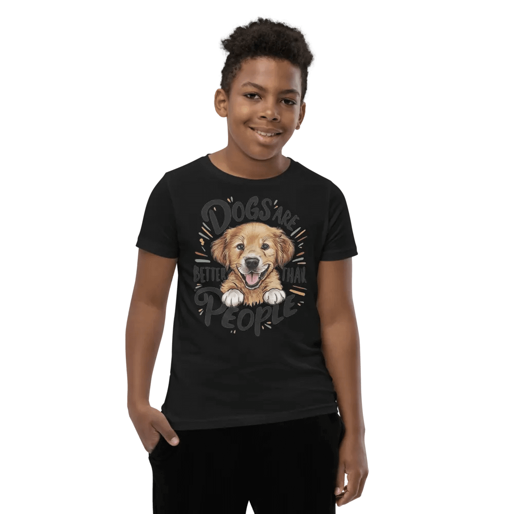 Cheerful Puppy Love Youth T-Shirt product image (7)
