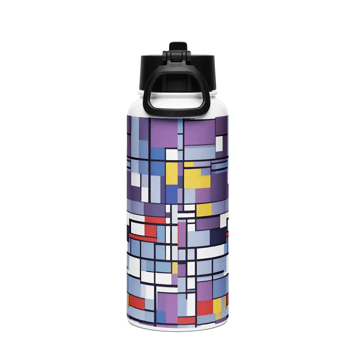 Modernist Geometric Stainless Steel Bottle gift for elegant aty moms on mothersday product image (2)