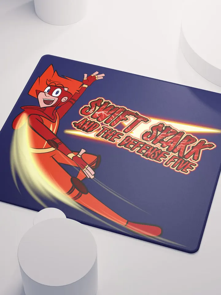 Swift Spark and the Defense Five: Swift Spark Flying Gaming Mouse Mat product image (1)