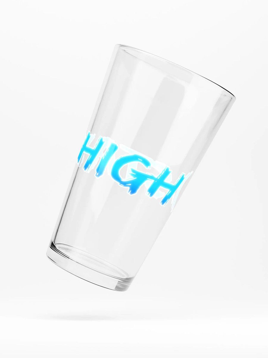 Stay High Shaker Pint 16 oz Glass (Blue Text) product image (5)