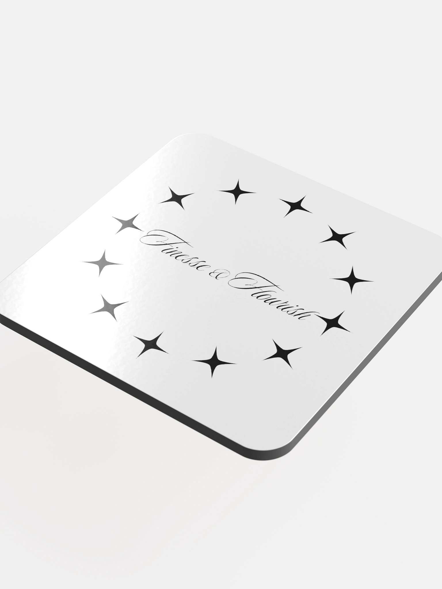 F&F Star Dial Glossed Cork Coaster product image (4)