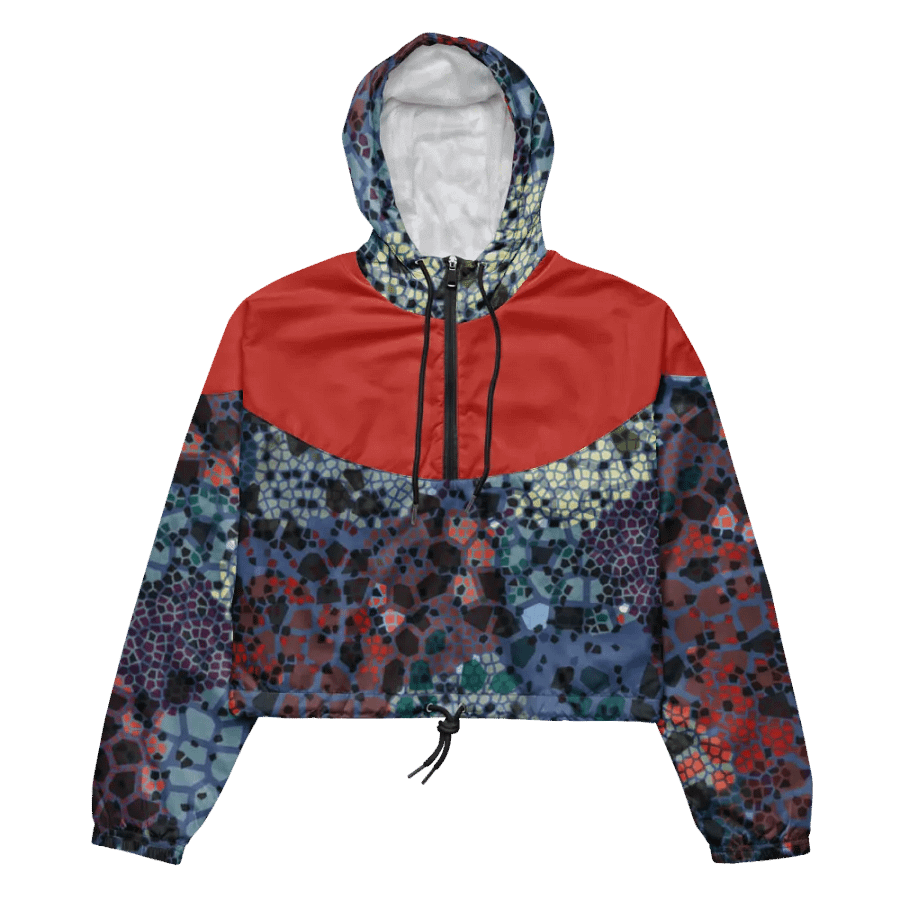 Stained glass Women's Cropped Windbreaker product image (3)