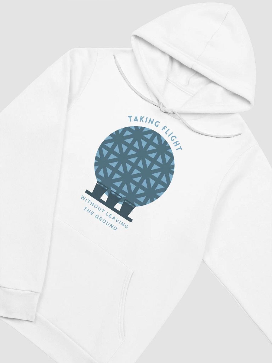 Drinking Around the World Disney: EPCOT Ball Flight Super Soft Hoodie – Blue on White product image (3)