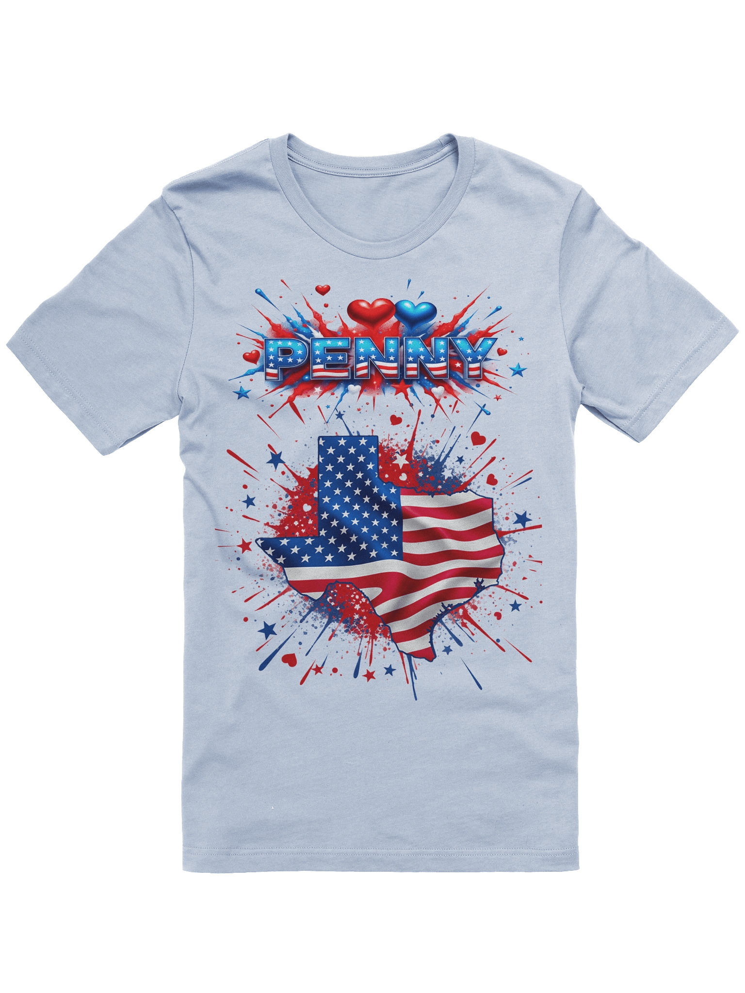 Patriotic Texas Love T-Shirt product image (1)