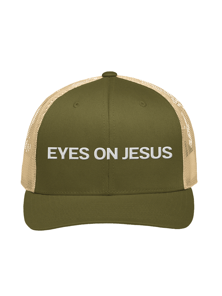 Eyes on Jesus Retro Trucker Hat product image (1)