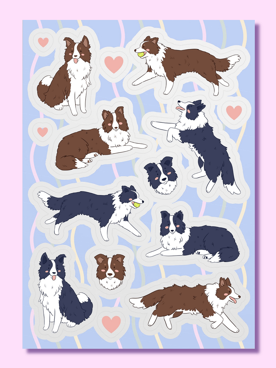 Border Collie Love Sticker Collection product image (1)