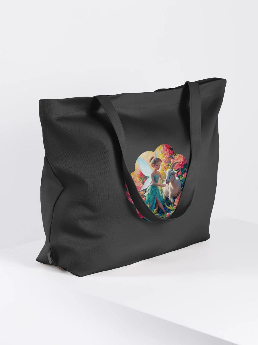 Whimsical Fairy and Goat Organic Tote product image (4)