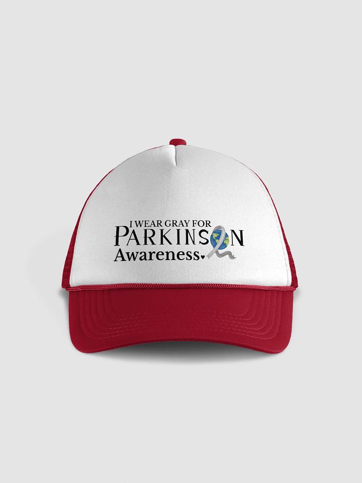 I Wear Gray For Parkinson`s Awareness, Form Trucker Hat product image (2)