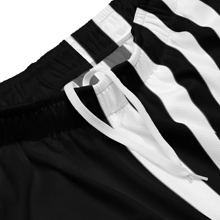 Maltese cross and skull mesh shorts product image (4)