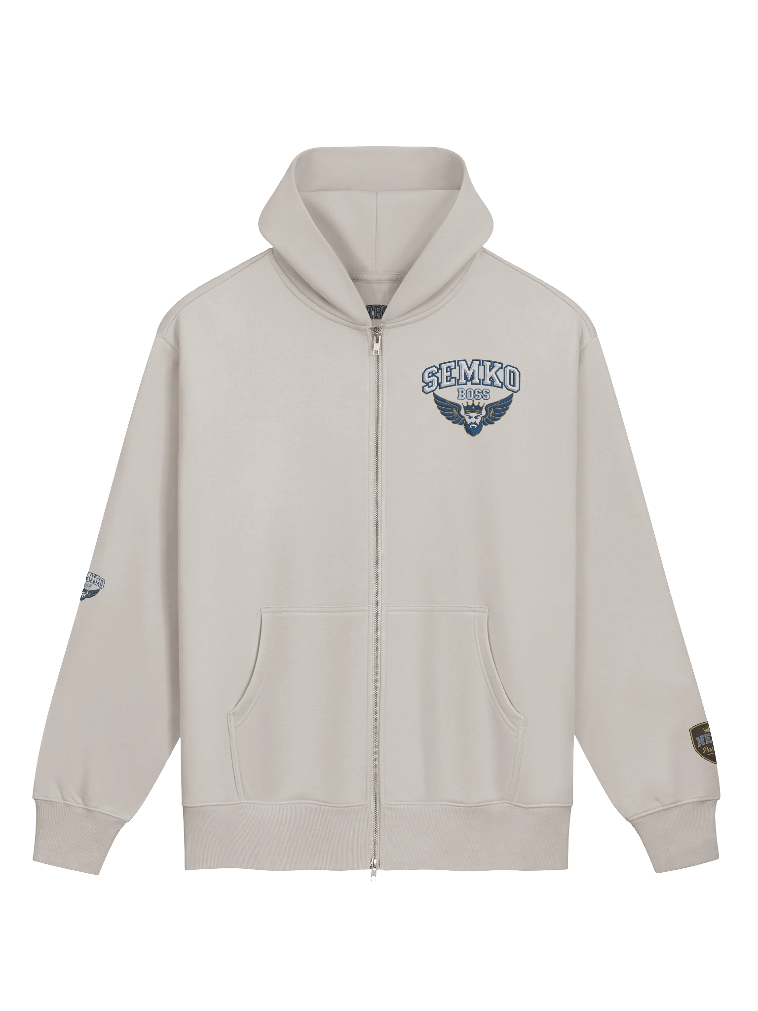 Patriot Bold Blue Zip Hoodie Bosnia Semko product image (1)