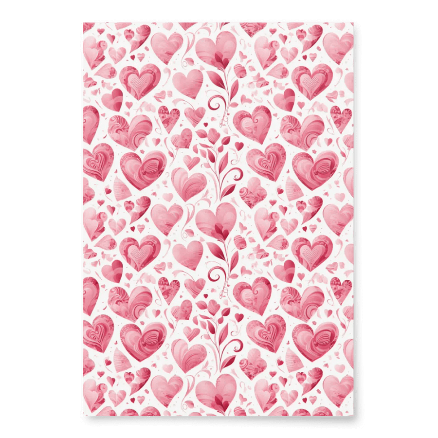 Pretty Hearts Wrapping Paper Set of 3 product image (2)