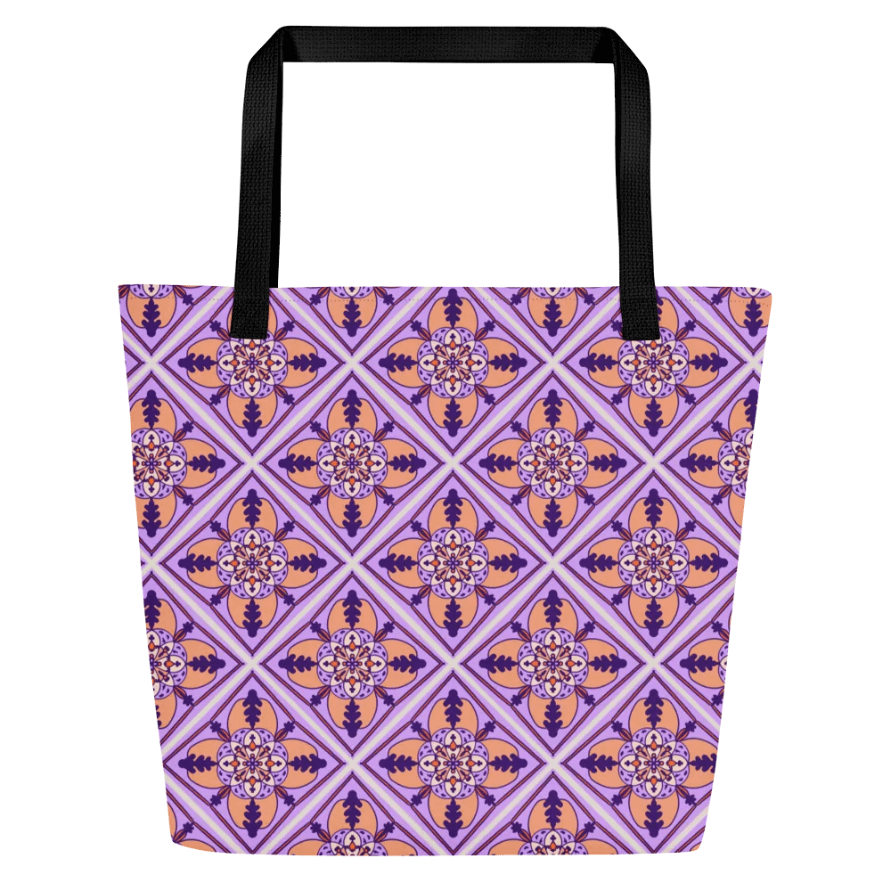 Detailed Symmetrical Pattern All Over Print Tote product image (2)