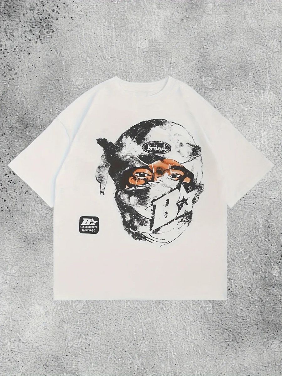ZENTLY Y2K Tee – Vintage Masked Portrait Edition product image (1)