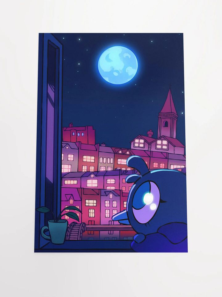 Bird Moonlight City Poster product image (1)