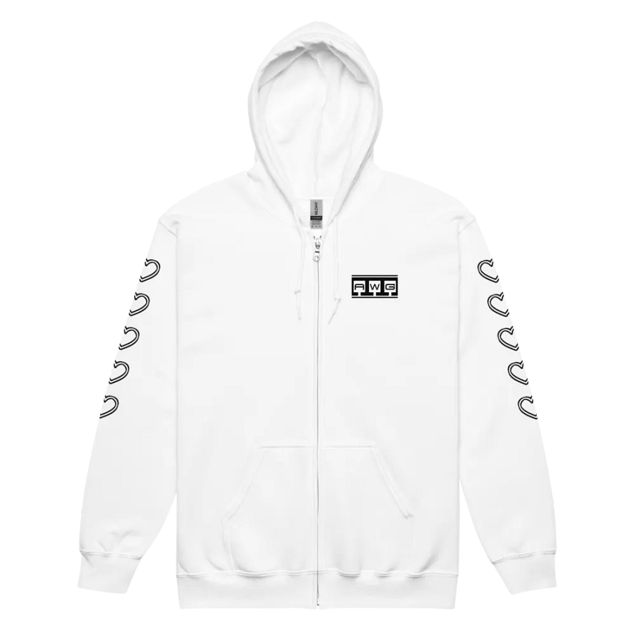 AWG Maid Dress Zip Hoodie (White) product image (2)