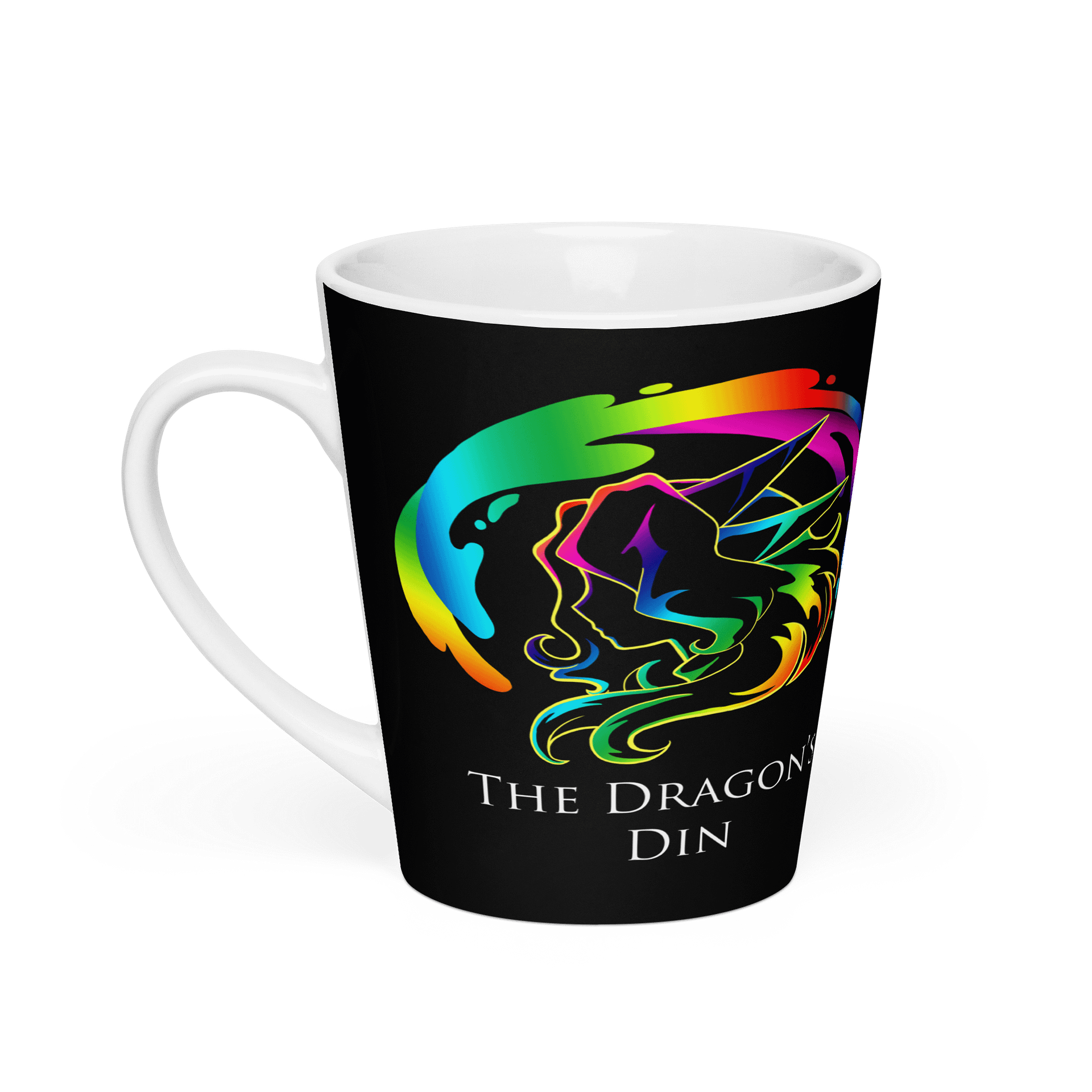 The Dragon's Din Logo Latte Mug product image (1)