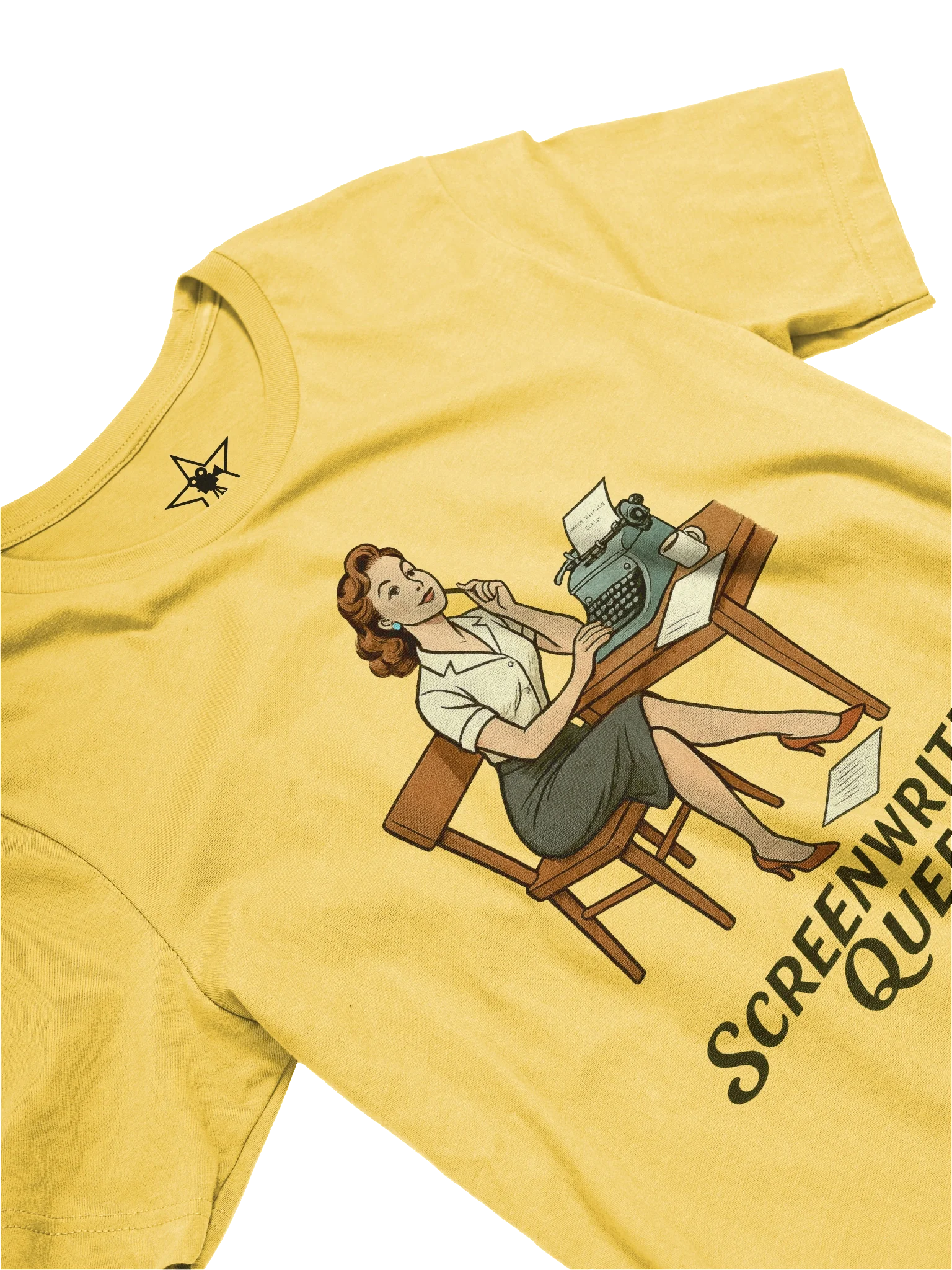 Screenwriter Pin-up Girl 1940's Retro Concert Tee Fit Unisex T-Shirt product image (75)