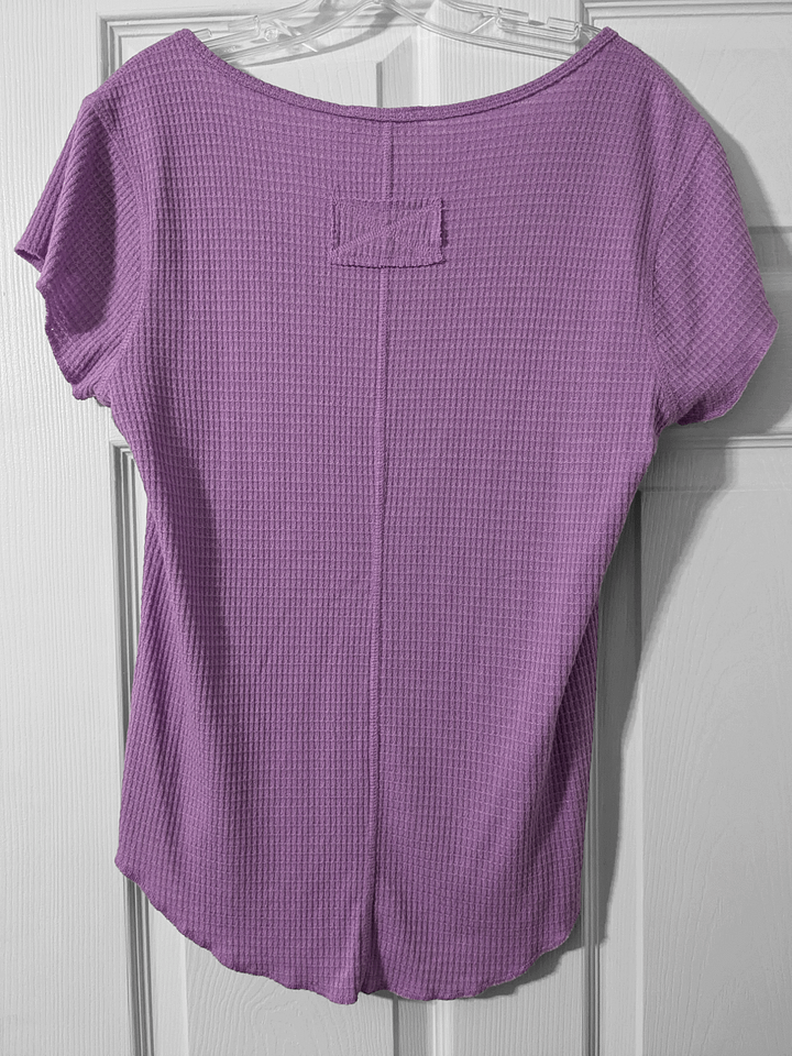 XL Casual Purple Short Sleeve Top product image (2)