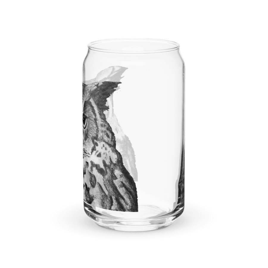 Owl Drawing Glass Can Cup product image (39)