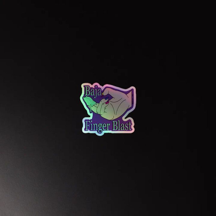 Baja Finger Blast Holo Sticker product image (2)