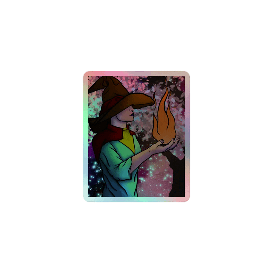 Wizard glow Holographic Sticker product image (1)