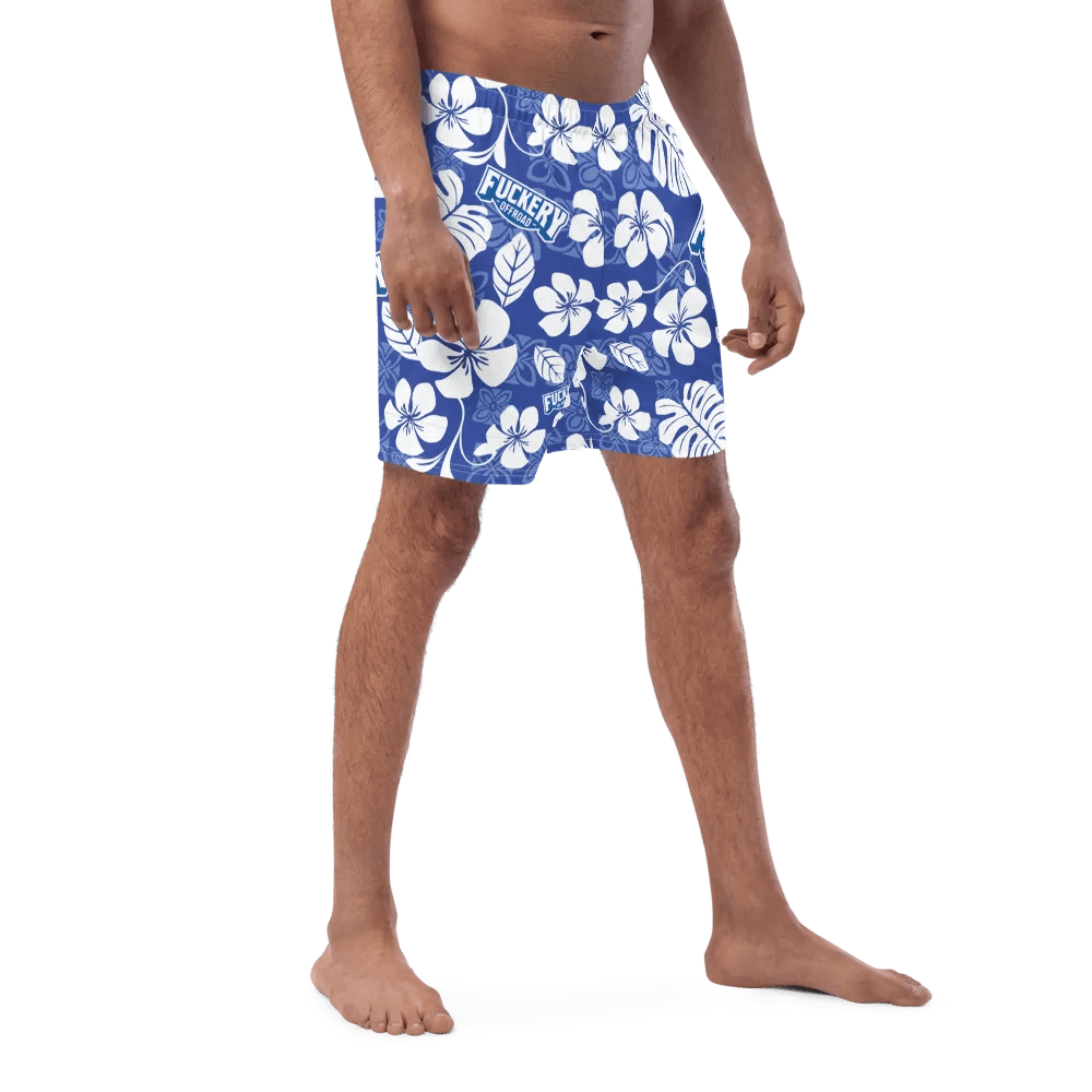 Fuckery Offroad Mens Hawaiian Shorts - Blue product image (6)