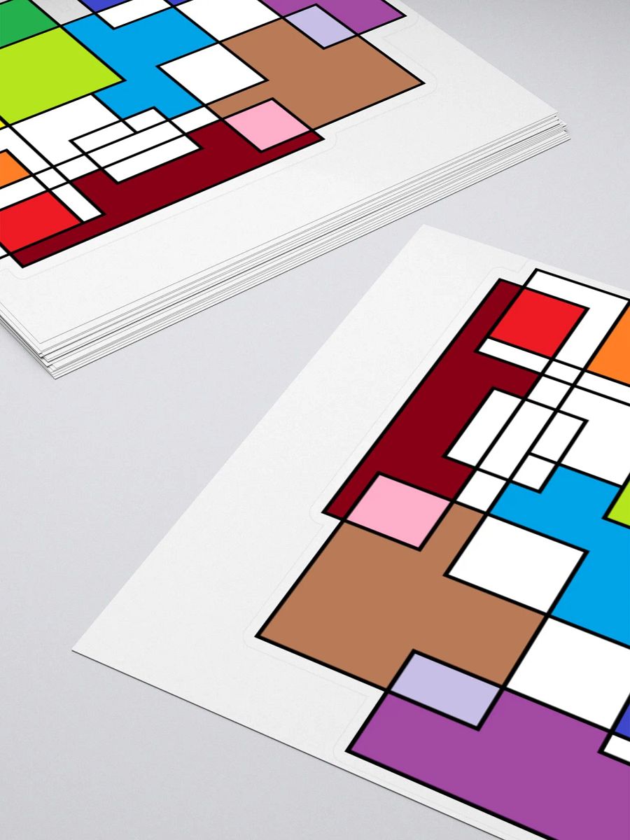 Abstract Clock Sticker product image (11)