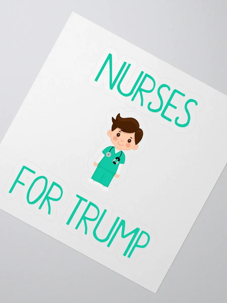 Nurses For Trump (M) Sticker product image (2)