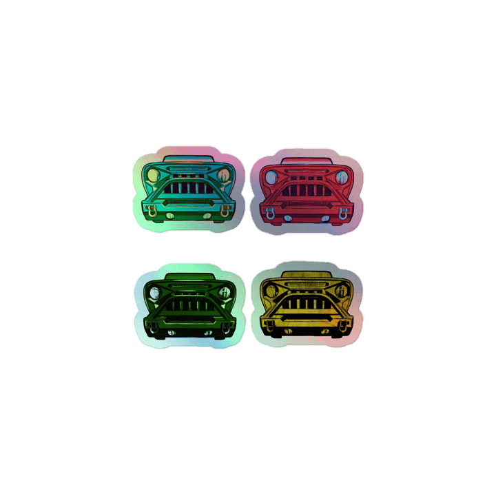 Holographic Jeep Stickers product image (1)