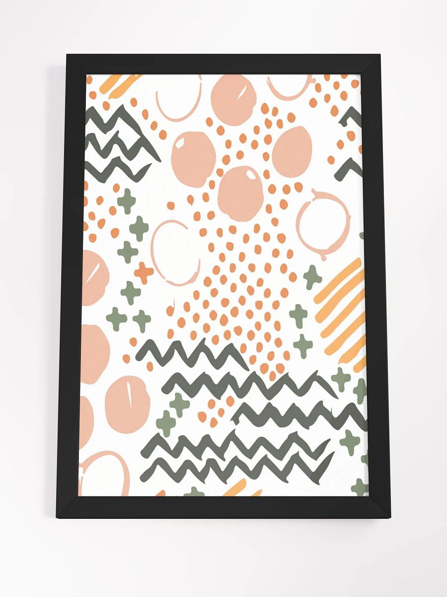 Vibrant Abstract Wood-Framed Poster product image (20)