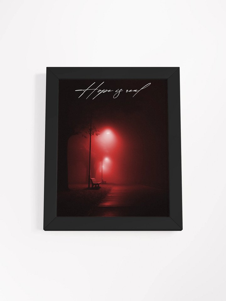 "Hope is Real" Handwritten Framed Poster product image (3)