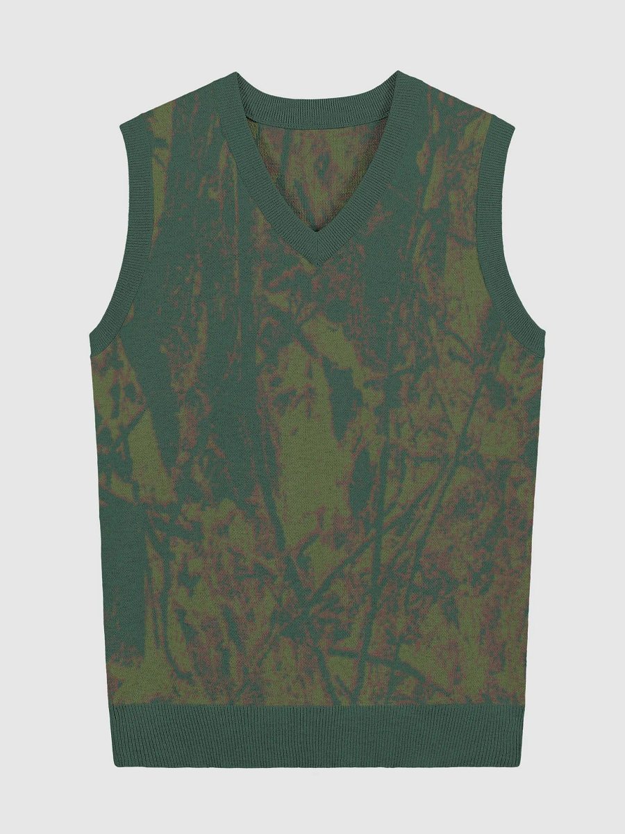 Knitted V-Neck Vest - Dead Split - It Happennnns Camo product image (1)