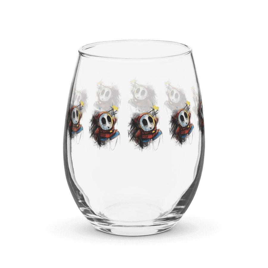 Shy Guy by StephyJ Stemless Wine Glass product image (3)