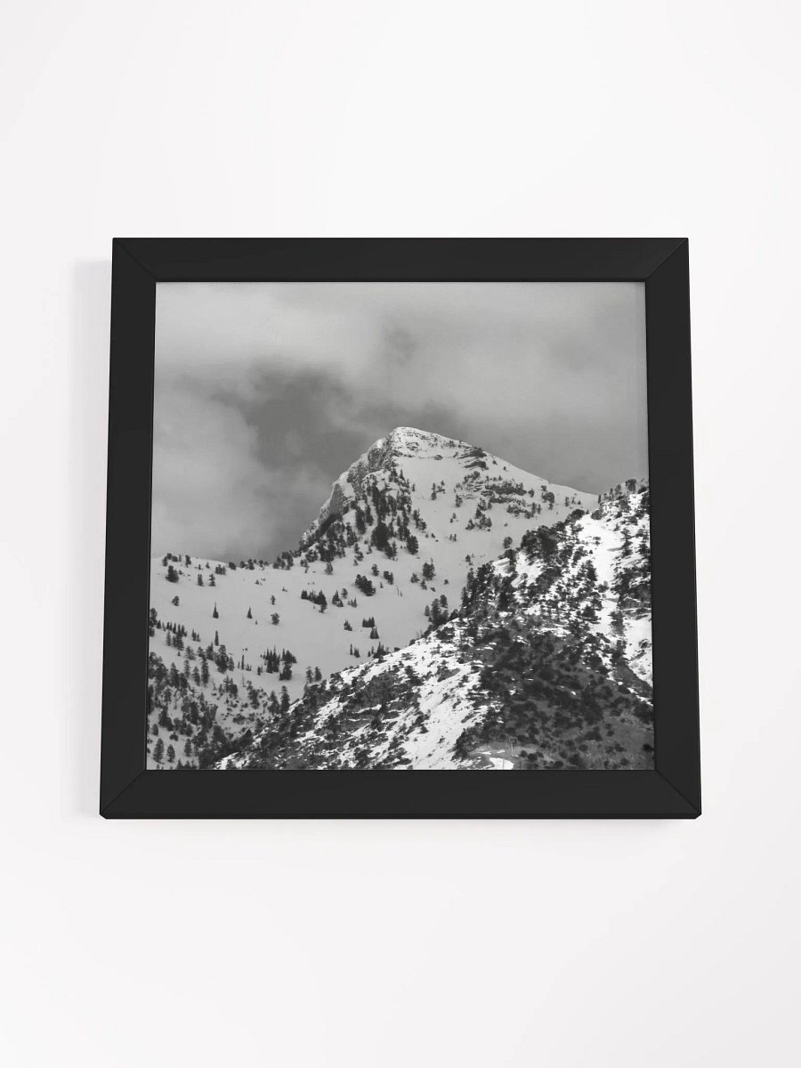 Black & White Framed High-Quality Matte Poster - Cherry Peak product image (4)