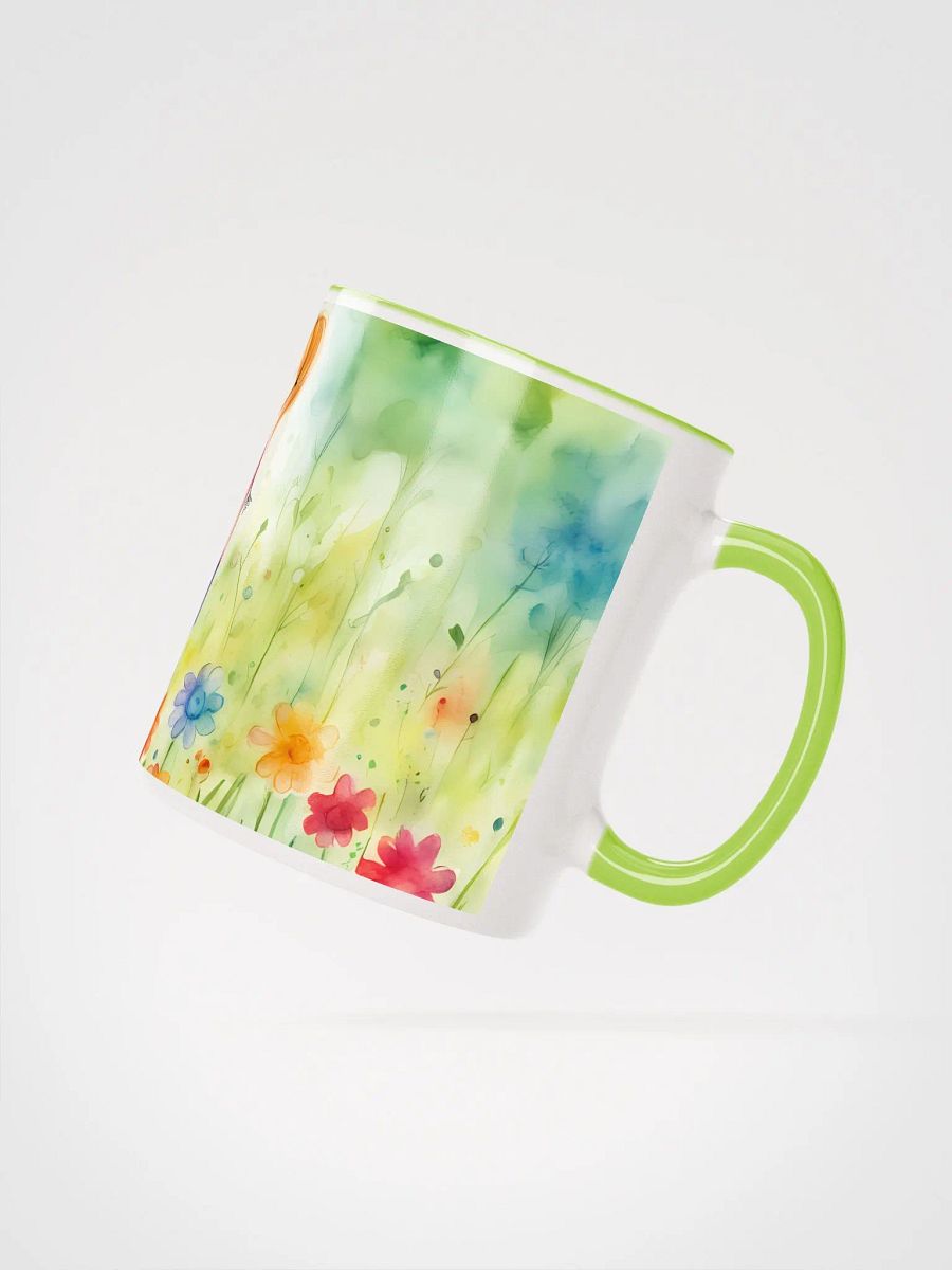 Flowerful Morning Greetings, Ceramic Mug with Color Inside product image (4)