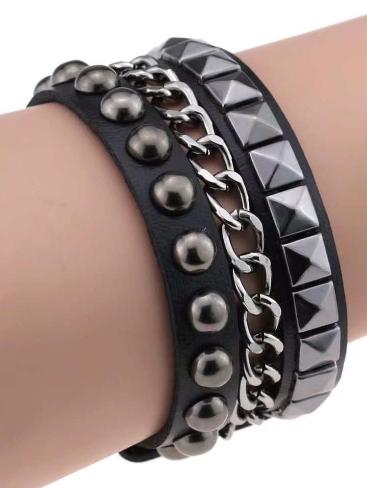 Punk Layered Bracelet Cuff [PRE-ORDER ONLY] product image (1)