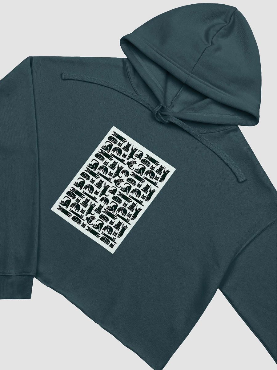Patern Black Cats Silhouette Crop Hoodie product image (19)