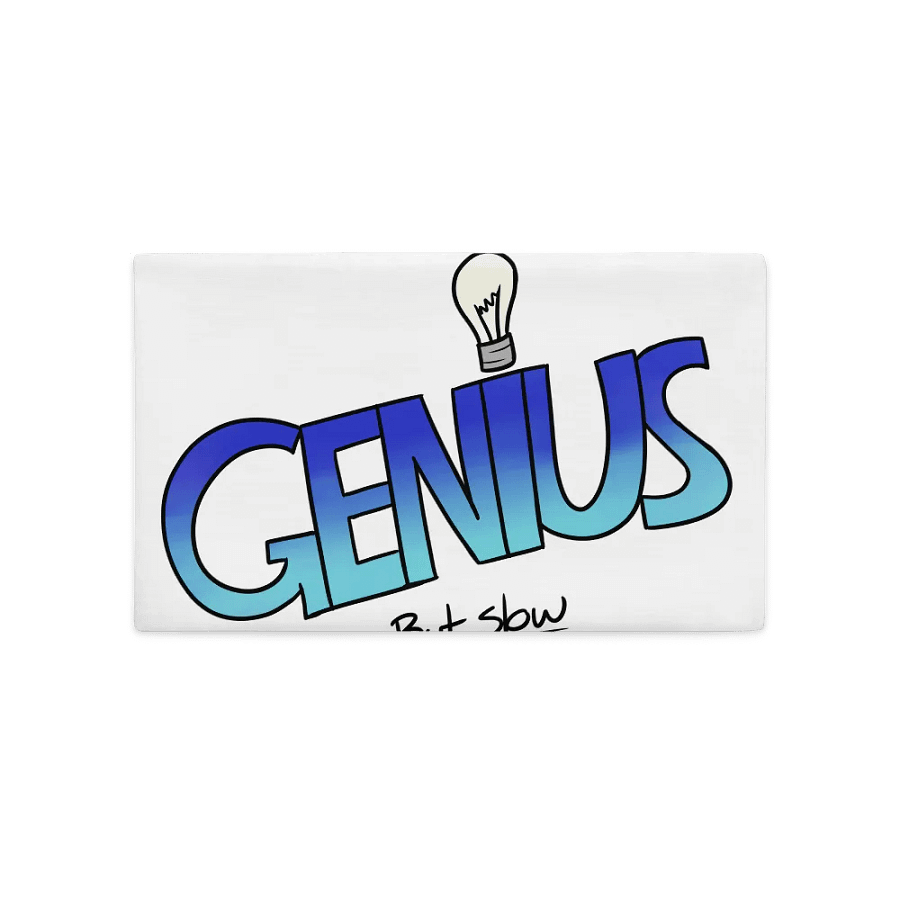 Genius But Slow Pillow Case product image (2)