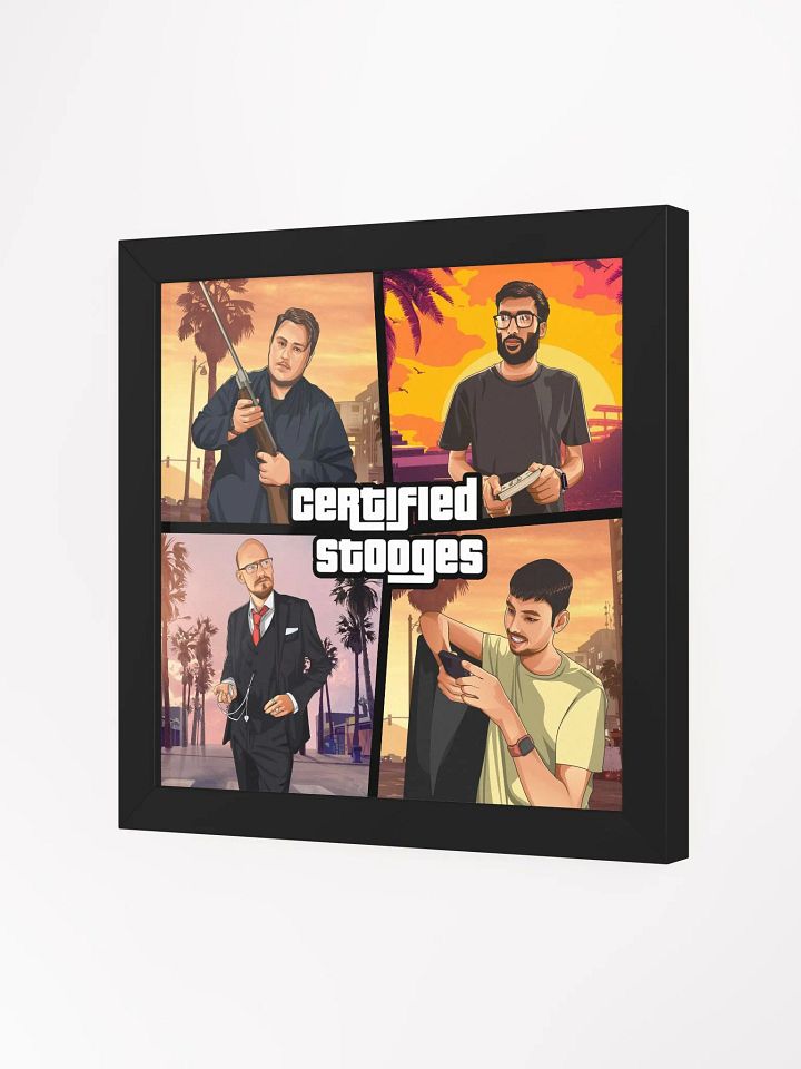 Certified Stooges GTA Style Framed Poster product image (6)